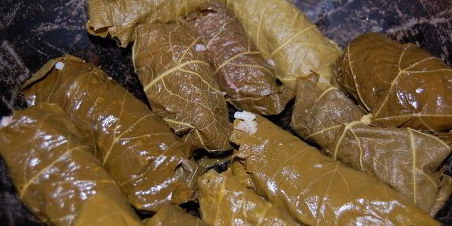 Рецепт долмы из виноградных листьев