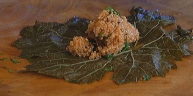 Рецепт долмы с кускусом и вялеными помидорами