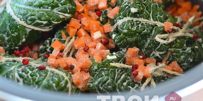 Рецепт голубцов из капусты с семгой