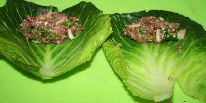 Рецепт голубцов из молодой капусты с говядиной и красным рисом рубин