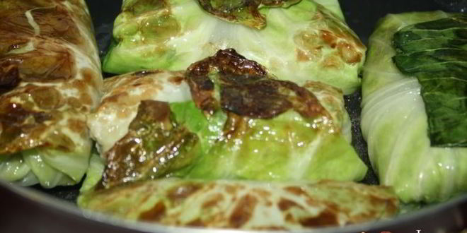 Рецепт голубцов из молодой капусты с говядиной и красным рисом рубин