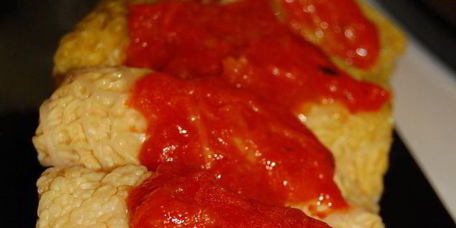 Рецепт голубцов из савойской капусты с фаршем из семги