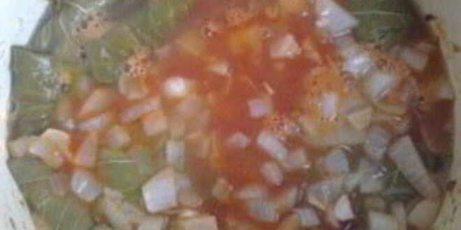 Рецепт голубцов из виноградных листьев