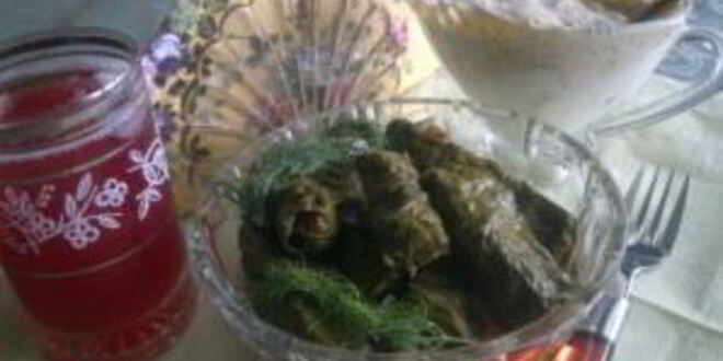 Рецепт голубцов из виноградных листьев