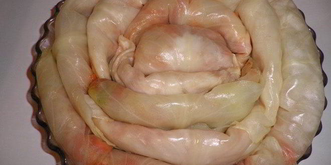 Рецепт голубцов с фасолью в томатном соусе