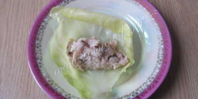 Рецепт голубцов с курицей, свиной грудинкой и грибами