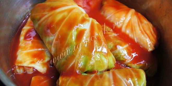 Рецепт голубцов с мясом и рисом