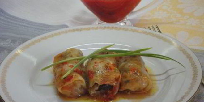 Рецепт голубцов с рисом и грибами