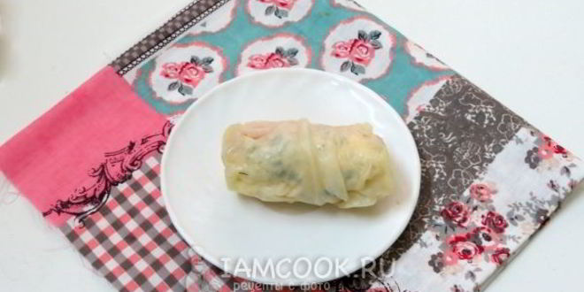 Рецепт голубцов с сосисками и сыром
