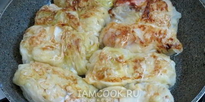 Рецепт голубцов с сосисками и сыром