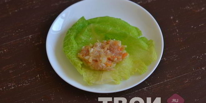 Рецепт куриных голубцов в листьях савойской капусты