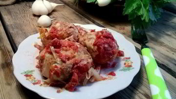 Рецепт Ленивых голубцов с рисом и фаршем