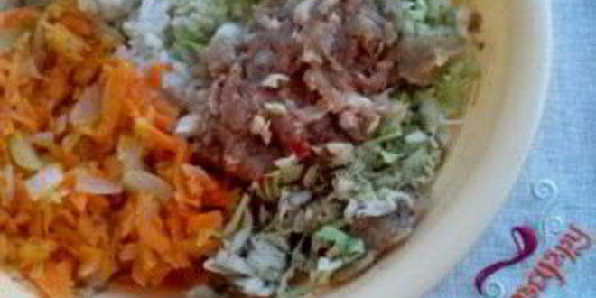 Рецепт ленивых голубцов с рисом и фаршем