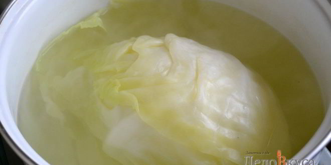 Рецепт листьев капусты для голубцов