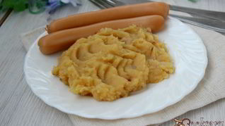 Рецепт Горохова-картофельного пюре с жареным луком