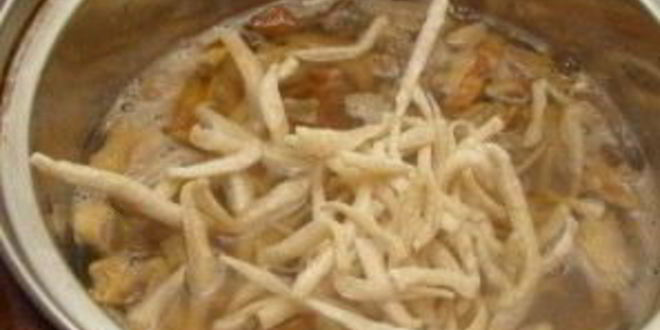Рецепт грибной лапши из сушеных грибов