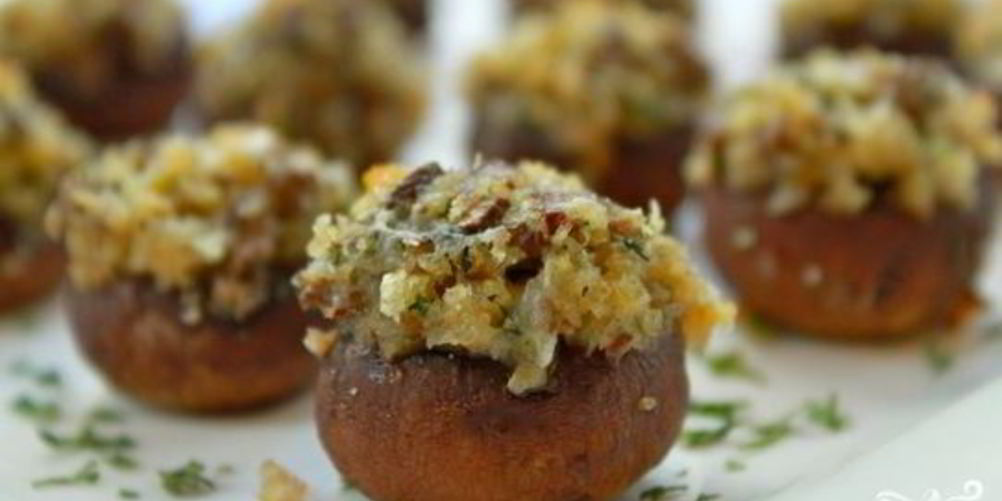 Как приготовить грибы фаршированные в микроволновке