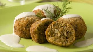 Рецепт Крокетов грибных со сметанным соусом