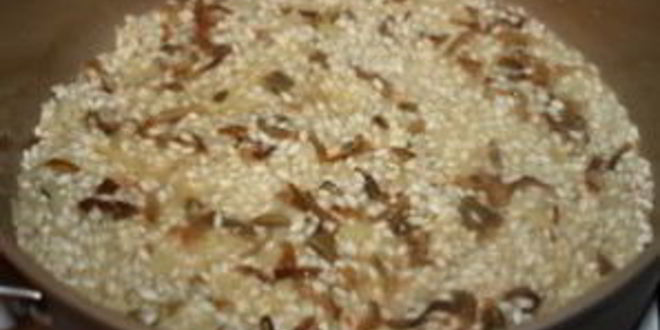 Рецепт лисичек, жареных с рисом