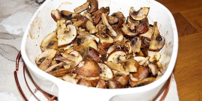 Рецепт манитарьи ладолемоно — грибов с оливковым маслом и соком лимона