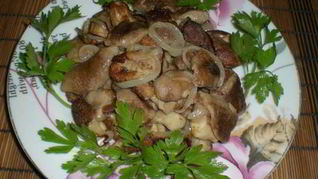 Рецепт Маслят, жареных с луком