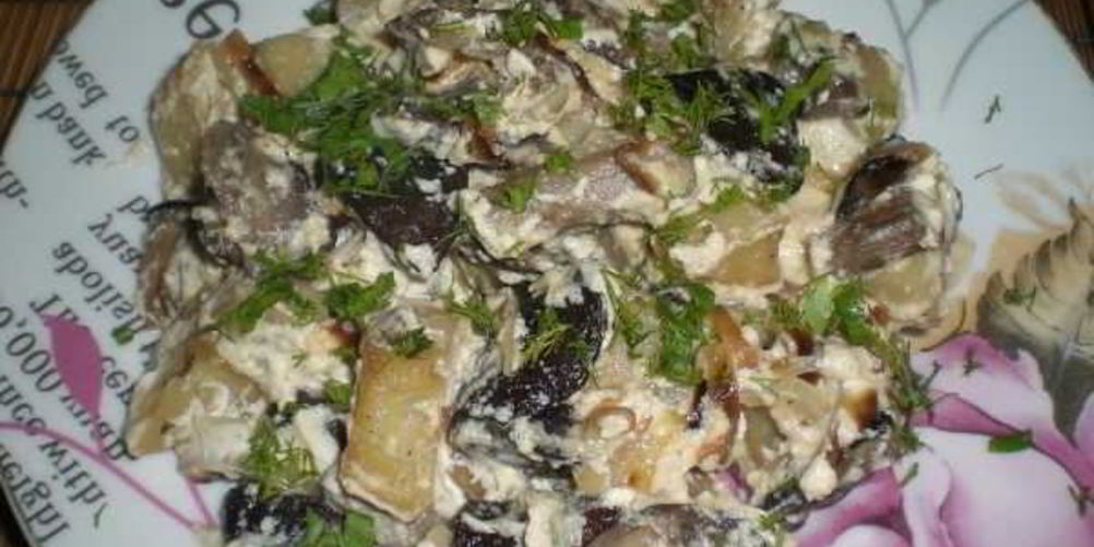 Как приготовить подберезовики, жареные со сметаной