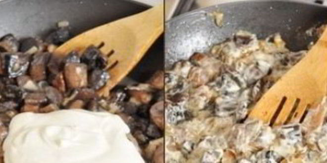 Рецепт подберезовиков, жареных со сметаной