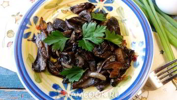 Рецепт Подберезовиков жареных
