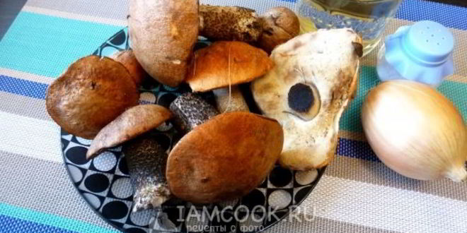 Рецепт подберезовиков жареных