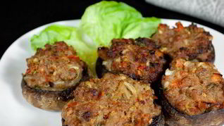 Рецепт Шампиньонов, фаршированных мясом