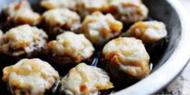 Рецепт шампиньонов под сыром в духовке