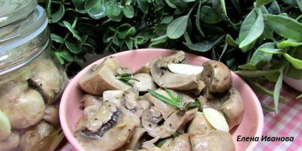 Как приготовить шампиньоны с розмарином и чесноком
