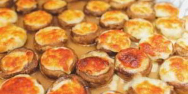 Рецепт шампиньонов с сулугуни