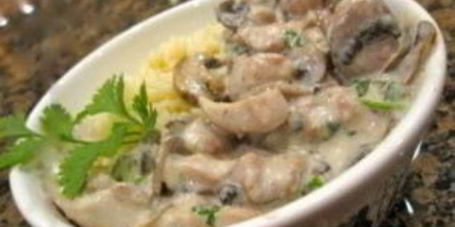 Рецепт шампиньонов в сливочном соусе