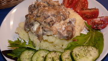 Рецепт Шампиньонов в сметане