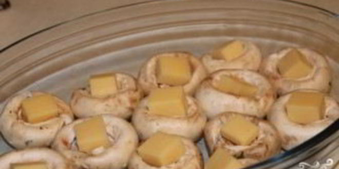 Рецепт шампиньонов, запеченных с сыром