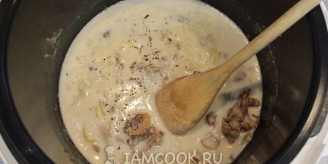 Рецепт тушеных грибов в мультиварке