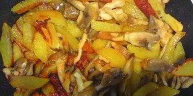 Рецепт вешенок, жареных с картошкой
