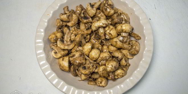 Рецепт запеченных шампиньонов с сыром