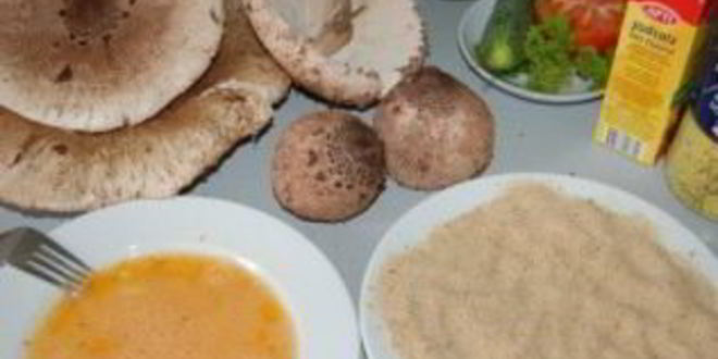 Рецепт запеченных зонтиков