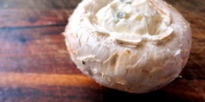 Рецепт жареных фаршированных шампиньонов