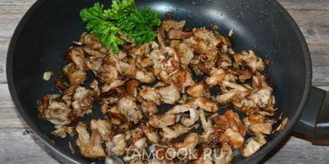 Рецепт жареных зонтиков