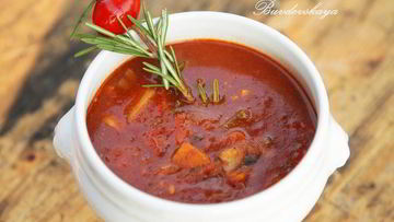 Рецепт Ароматного Гуляша с грибами и сельдереем