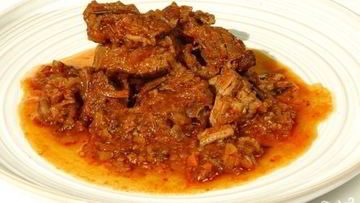 Рецепт Гуляша из говядины с томатной пастой