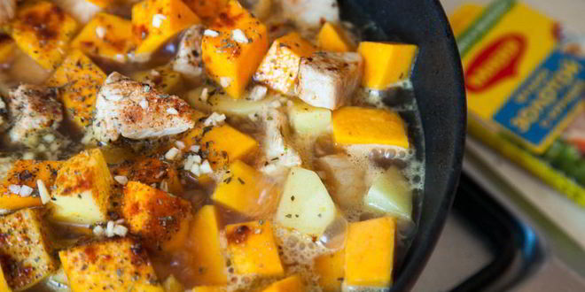 Рецепт гуляша из индейки с тыквой