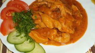 Рецепт Гуляша из куриного филе