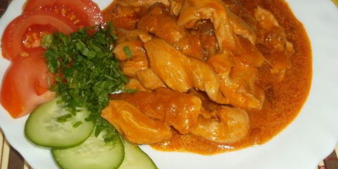 Рецепт гуляша из куриного филе