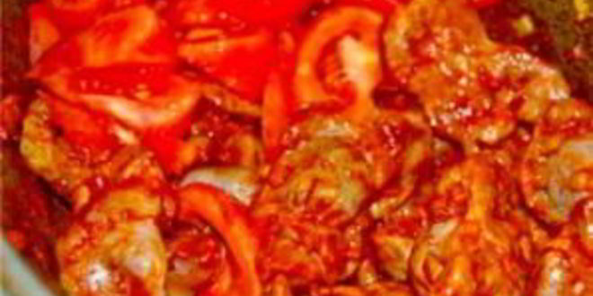 Рецепт гуляша из куриных потрохов