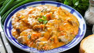 Рецепт Гуляша из куриных желудков