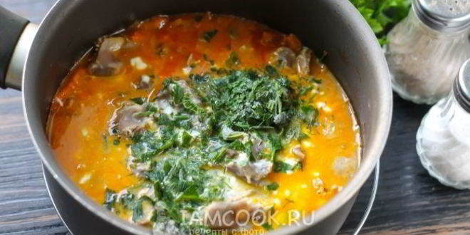 Рецепт гуляша из куриных желудков